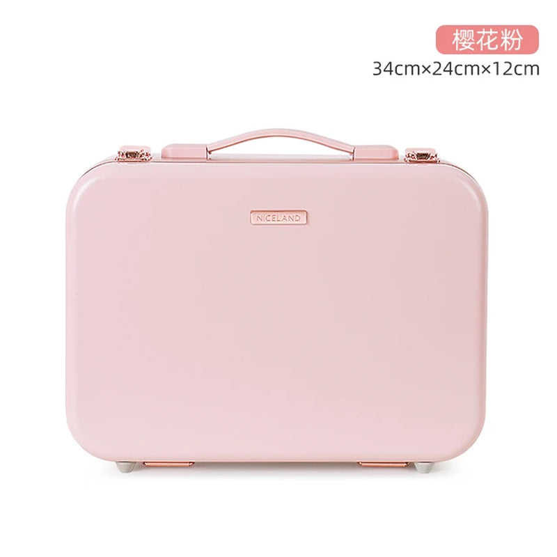 2022 New Lighted Cosmetic Case with Mirror LED Portable Cosmetic Bag Travel Large-Capacity Makeup Storage Case